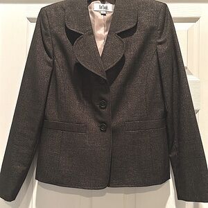 NWOT-Le Suit Women's Brown & Hold Blazer- size 6